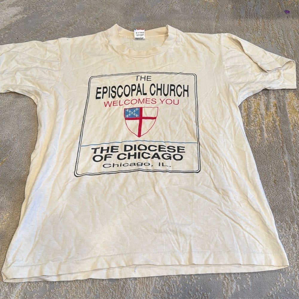 Vintage single stitched Episcopal Church Good Shepherd Tee size L GUC